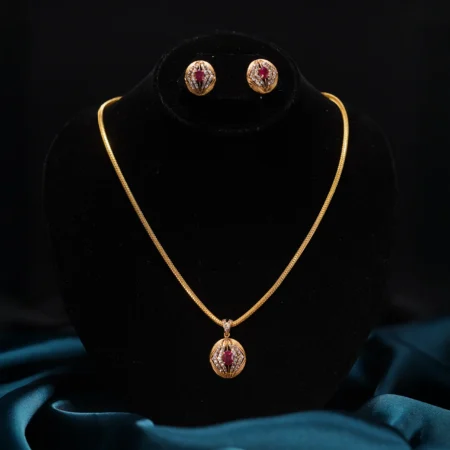 Crimson Radiance Necklace Set