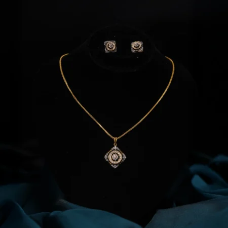 Geometric Radiance Necklace Set