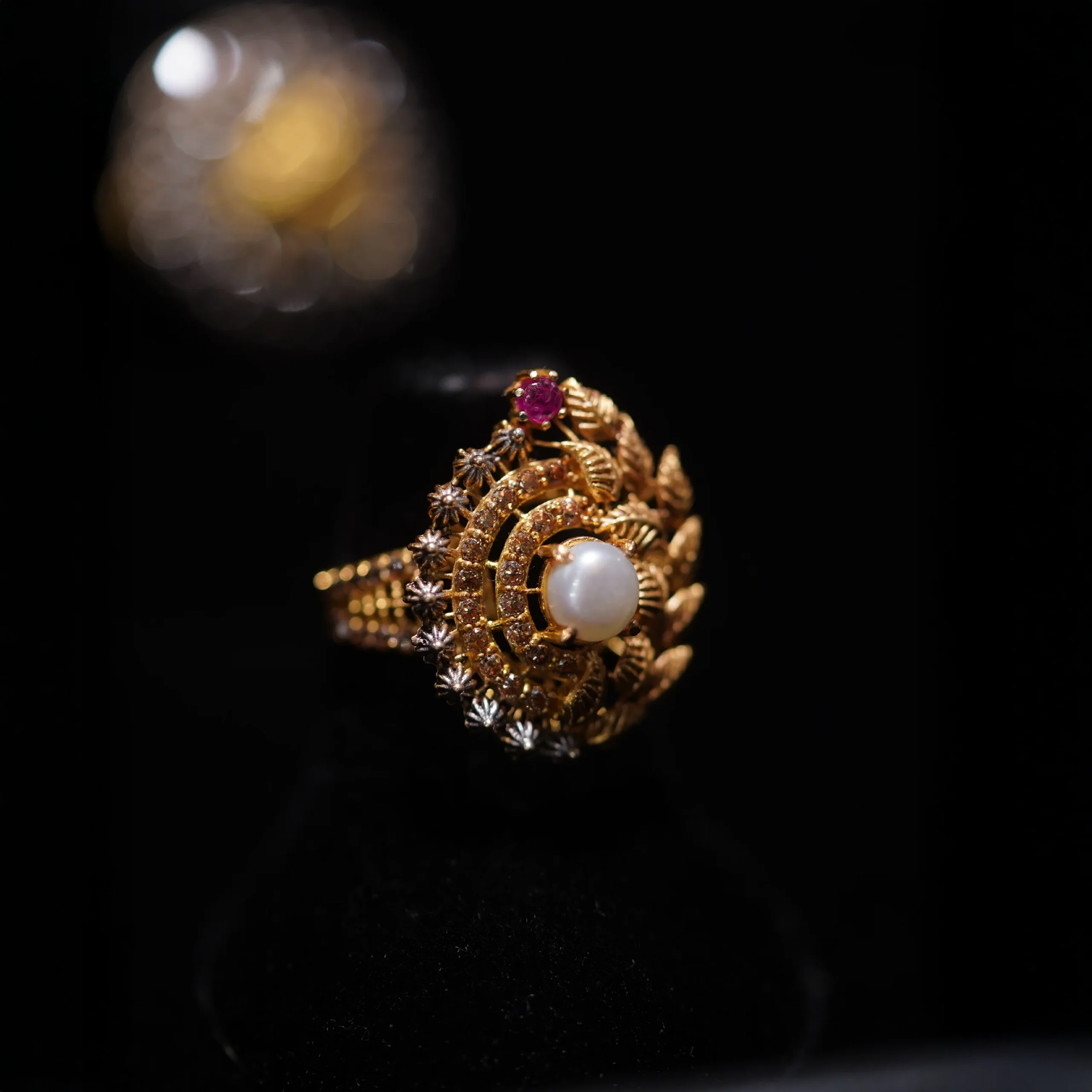 Golden Lotus Ring