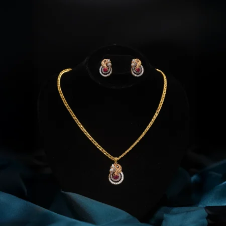 Peacock Elegance Necklace Set