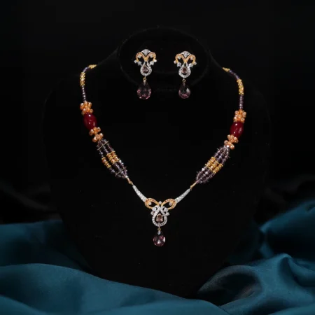 Ornate Blossom Necklace Set