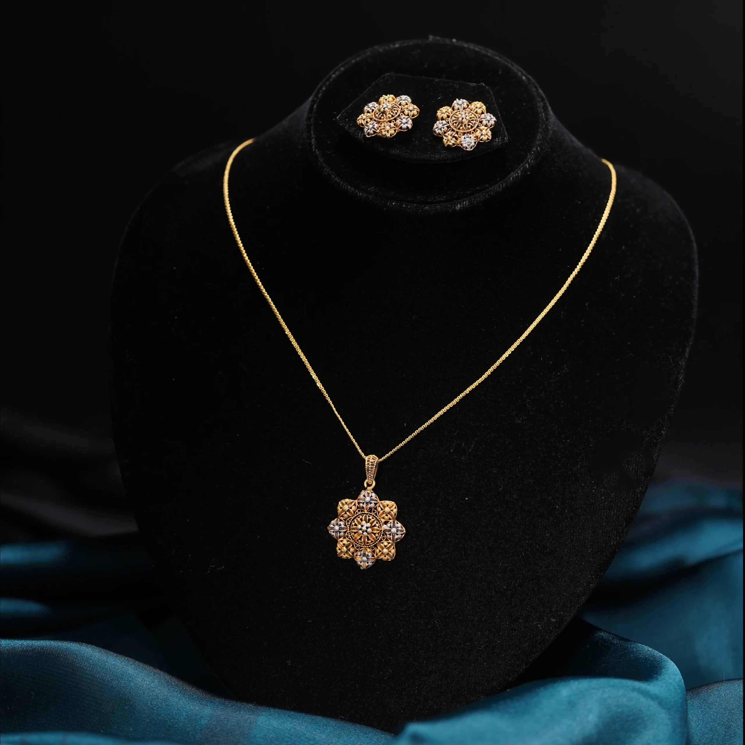Floral Embrace Necklace Set