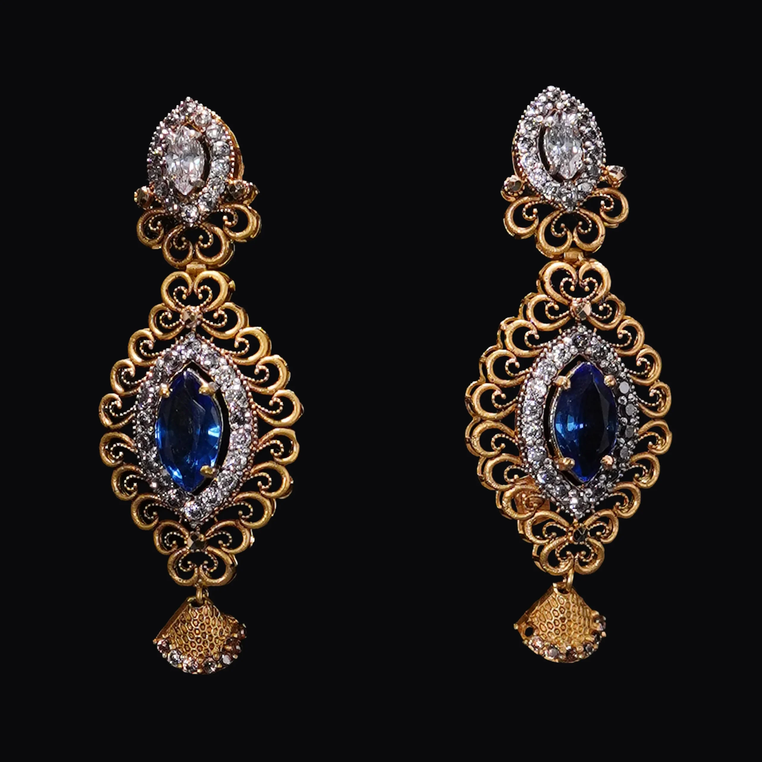 Azure Filigree Earrings