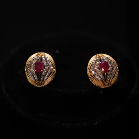 Crimson Radiance Earrings