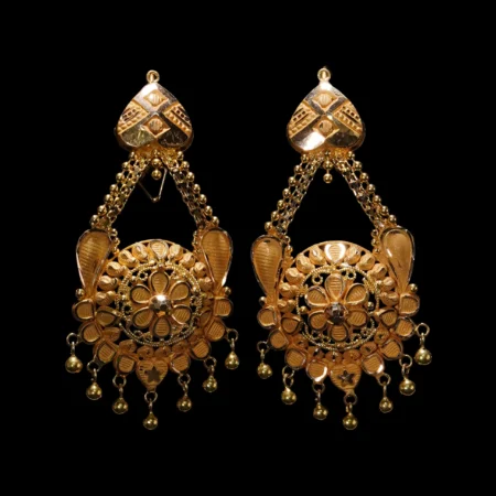 Emerald Gardenia Earrings