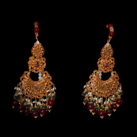 Ruby Rosette Earrings
